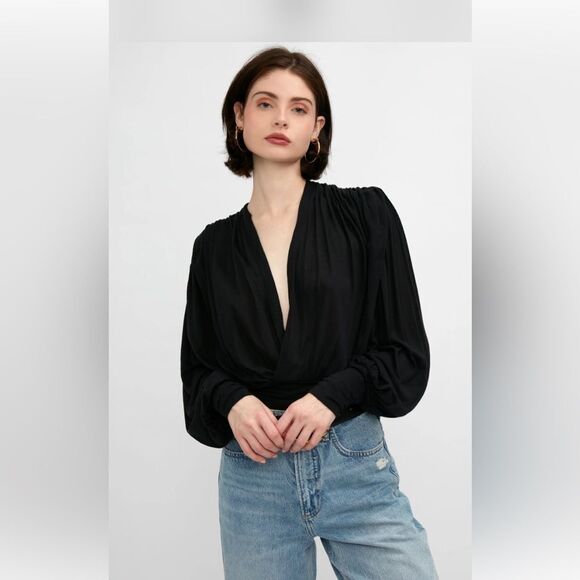 Iro Barba V-neck blouse, M - Picture 1 of 15